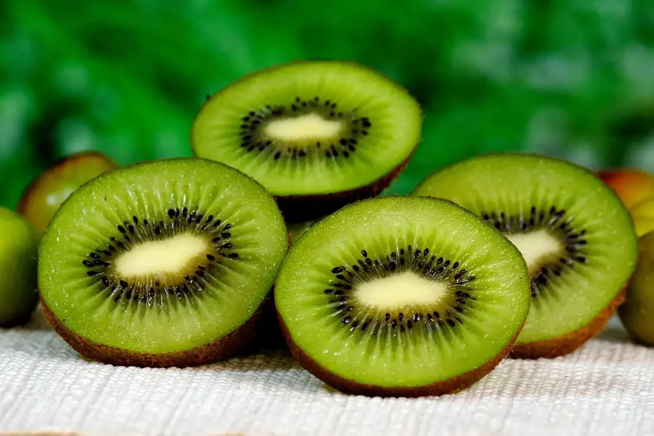 Kiwifruit slices, vibrant green with black seeds, might cause unexpected effects.