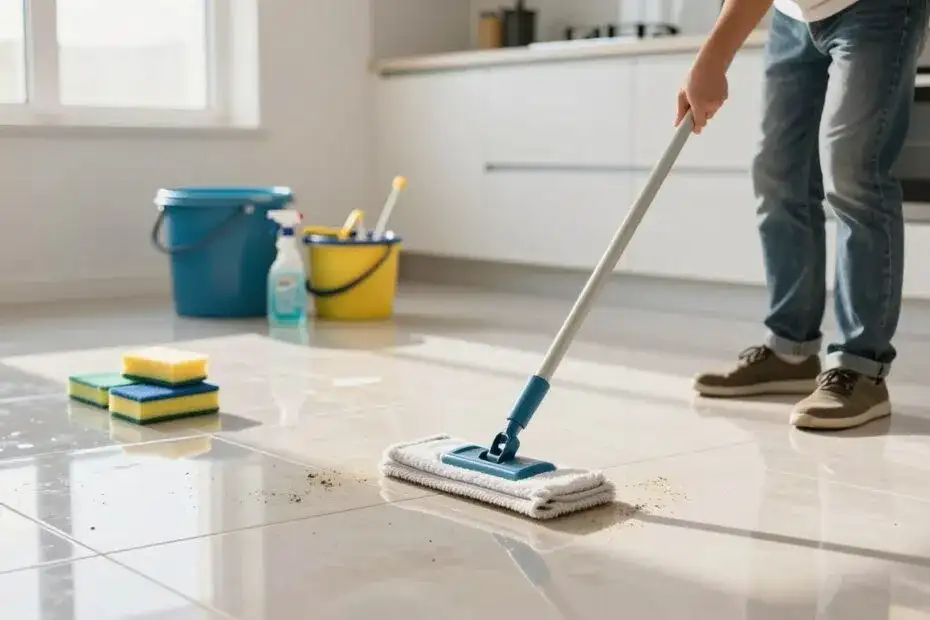 Mycie płytek po remoncie: jak usunąć brud i smugi bez ryzyka?