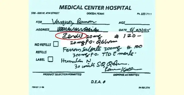 La verdad sobre fotos e imágenes por mala prescripción de recetas de medicamentos