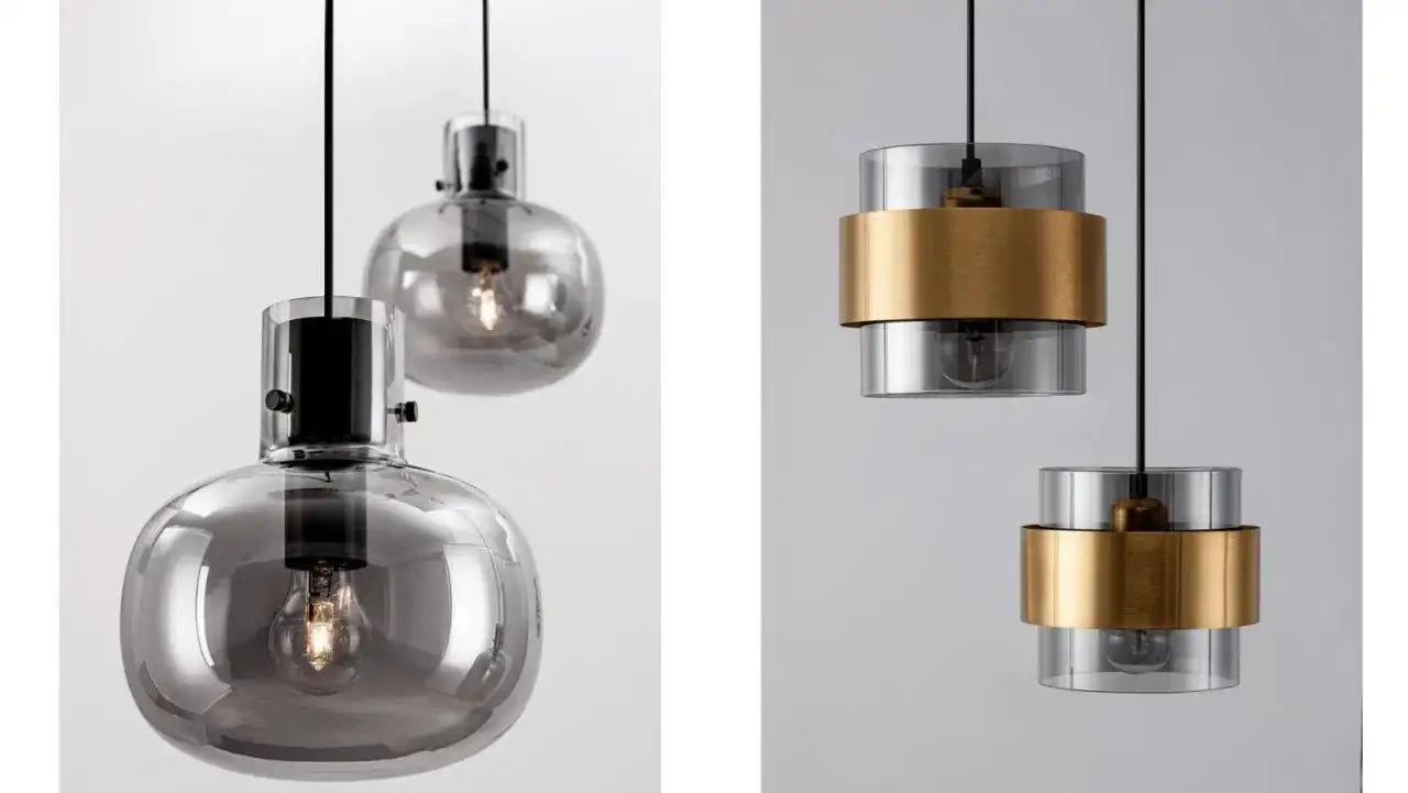 Eleganckie lampy wiszące z dymionego szkła. Dowiedz się, jak czyścić szklany klosz lampy, by lśnił jak nowy.