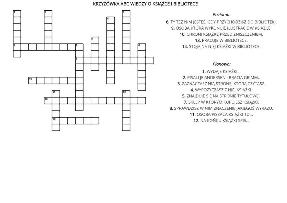 Rozwiąż zagadki o bibliotece i książkach! Dla dzieci i dorosłych