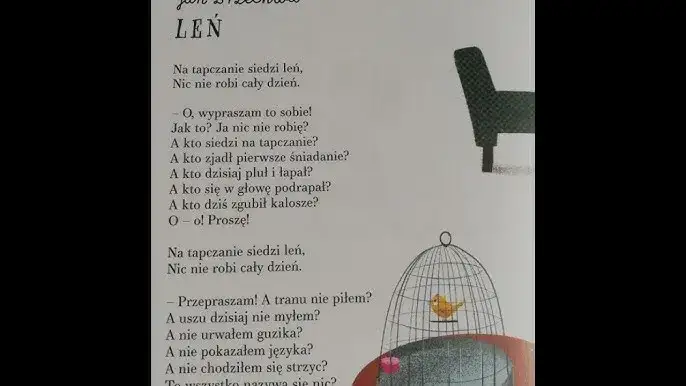 Na kanapie siedzi leń wiersz - odkryj jego przesłanie o lenistwie