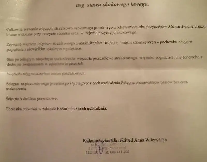Jak opisać skręcenie stawu skokowego dla PZU? Maksymalizuj odszkodowanie!