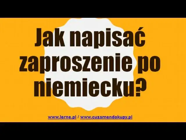 Jak napisać zaproszenie po niemiecku? Przykłady i wzory do użycia