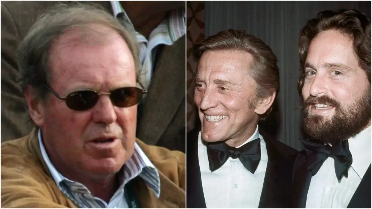 Kirk Douglas, którego kirk douglas polskie korzenie, z synem Michaelem.