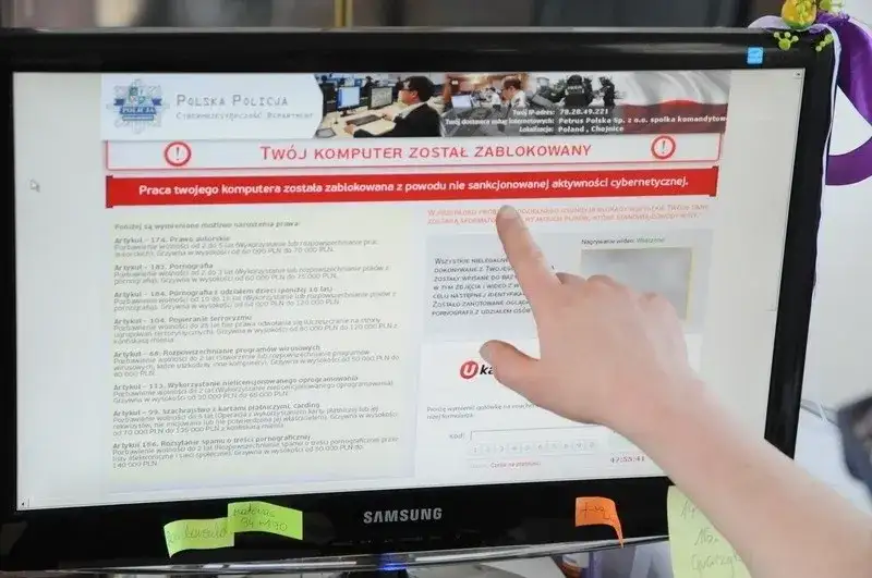 Uwaga: Czy policja może zablokować komputer? Poznaj prawdę o oszustwie