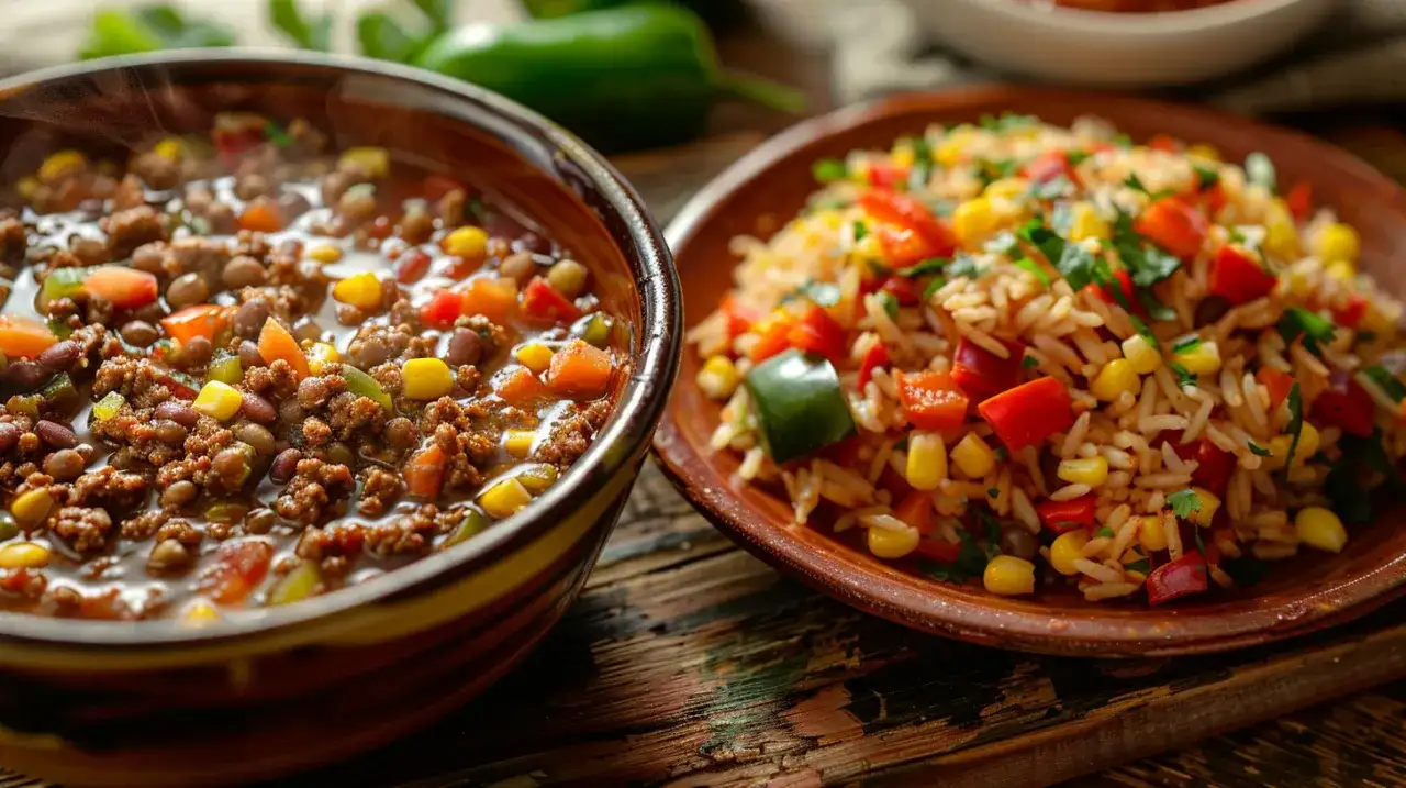 Zupa wiejska lub ryż po meksykańsku z mięsem mielonym - pomysł na obiad