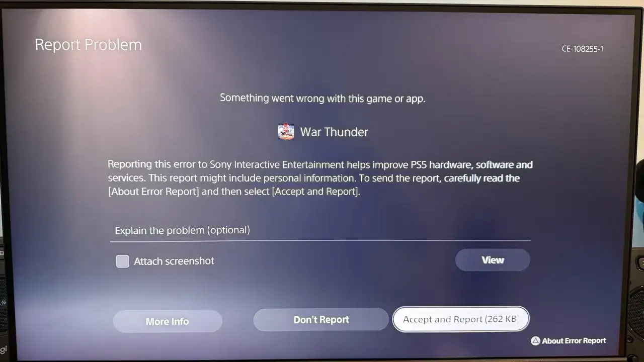 CE-108255-1 na PS5? Sprawdzone sposoby na błąd aplikacji