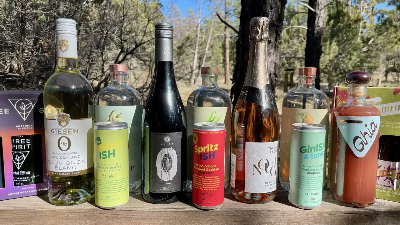 Wybór bezalkoholowych drinków, gdy szukasz czym zastąpić alkohol izopropylowy. Znajdziesz tu wina, koktajle i napoje gazowane.