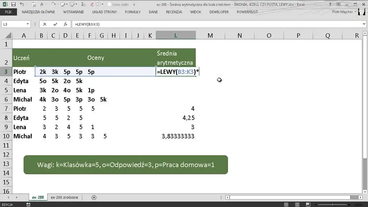 Jak obliczyć średnią arytmetyczną w Excelu bez zbędnych błędów