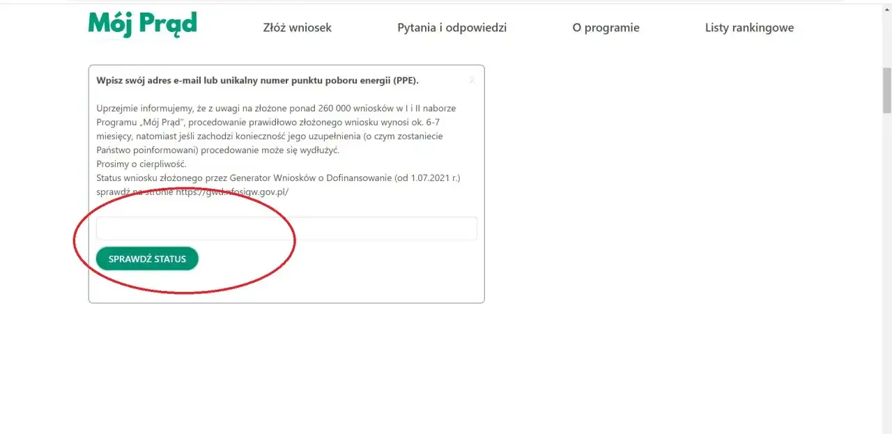 Mój Prąd 6.0: Sprawdź status wniosku Twój przewodnik krok po kroku.