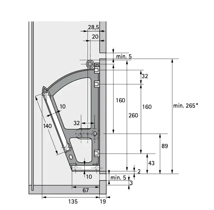 Trzyrzędowy mechanizm uchylny: Pojemna szafka na buty DIY