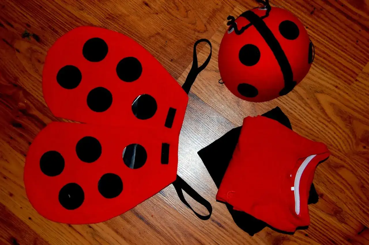 Jak łatwo zrobić strój biedronki bez szycia dla dzieci na imprezę