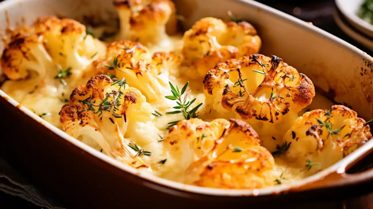 Kalafior z piekarnika - przepis na pieczone danie z kalafiora