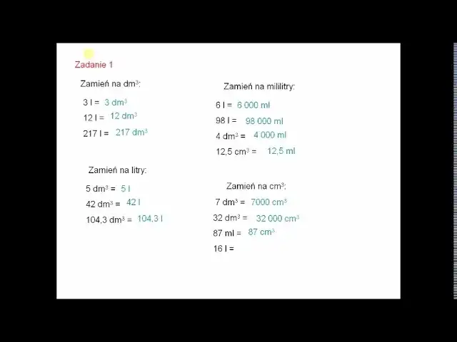 1 litr to 1000 cm3: Poznaj fakty o jednostkach objętości