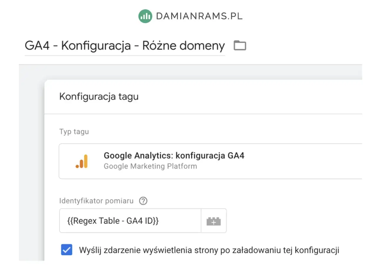 Konfiguracja tagu Google Analytics: konfiguracja GA4. Ustawienia do szkolenia GA4.