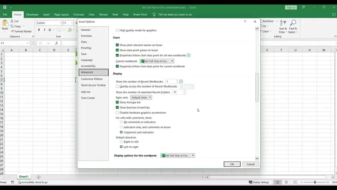 Excel: Przeliczanie 1 cm na piksele - Jak ustawić rozmiar komórki