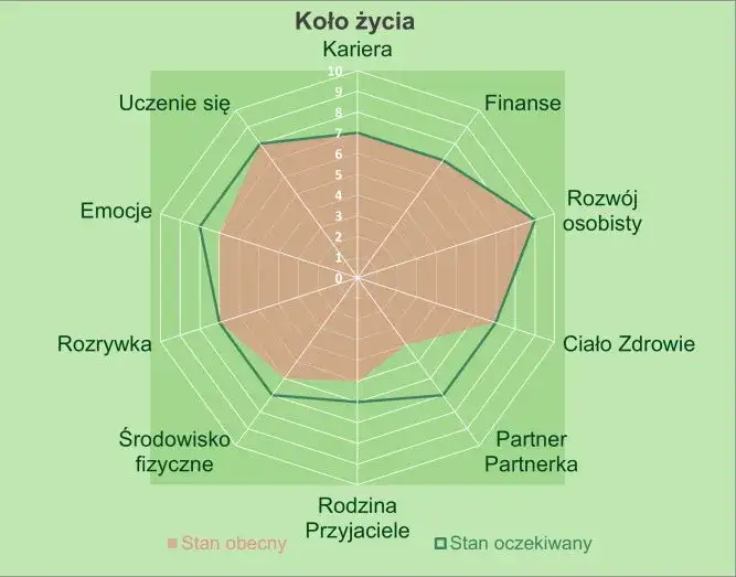 Koło życia w coaching co-active: jak ocenić satysfakcję życiową
