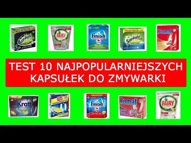 Najlepsze kapsułki do zmywarki 2026: Ranking i test Finish vs Fairy
