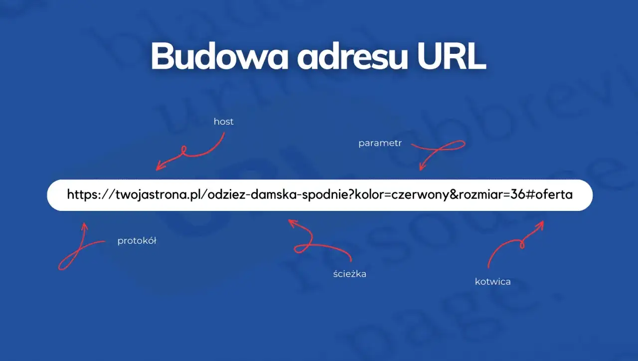Budowa adresu URL: protokół, host, ścieżka, parametr, kotwica. To jak adres strony, co to url.