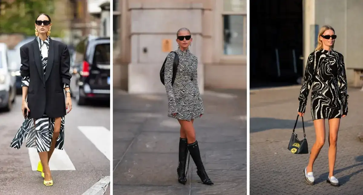 Stylizacje sukienki w zebre, które zachwycą na każdą okazję