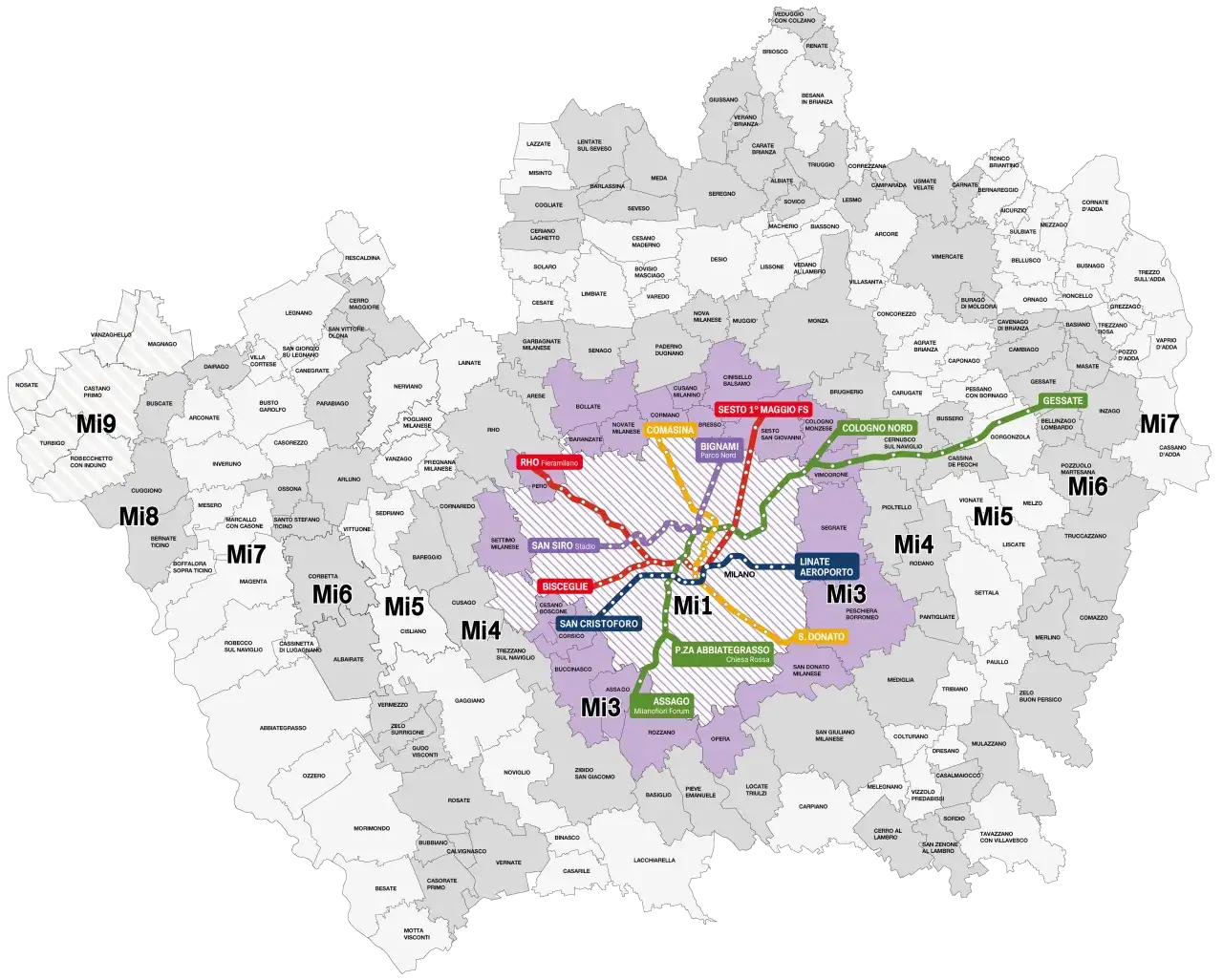  Mediolan metro mapa i bilety na komunikację miejską 