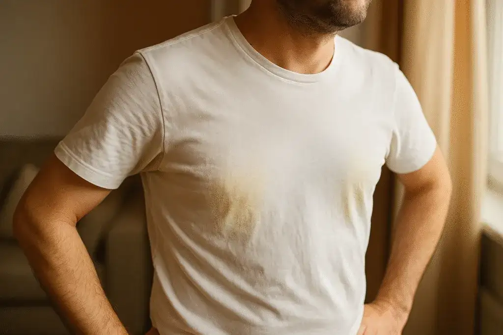 Jak usunąć żółte plamy z potu? Sprawdzone domowe sposoby