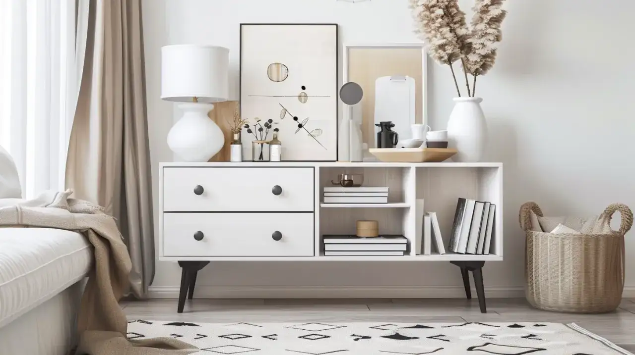 Komoda z regałem - funkcjonalne rozwiązanie do przechowywania