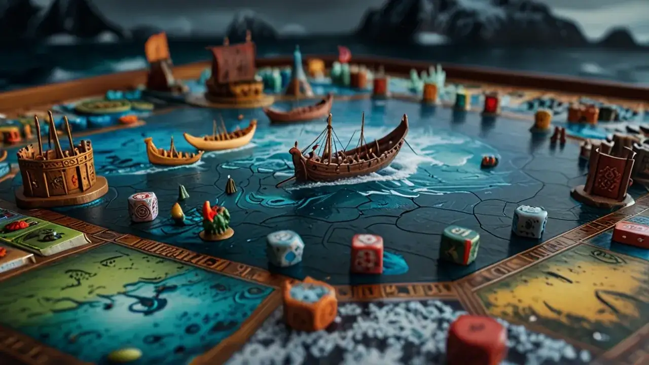  Wikingowie na pokład! Ekscytująca gra planszowa o statkach wikingów
