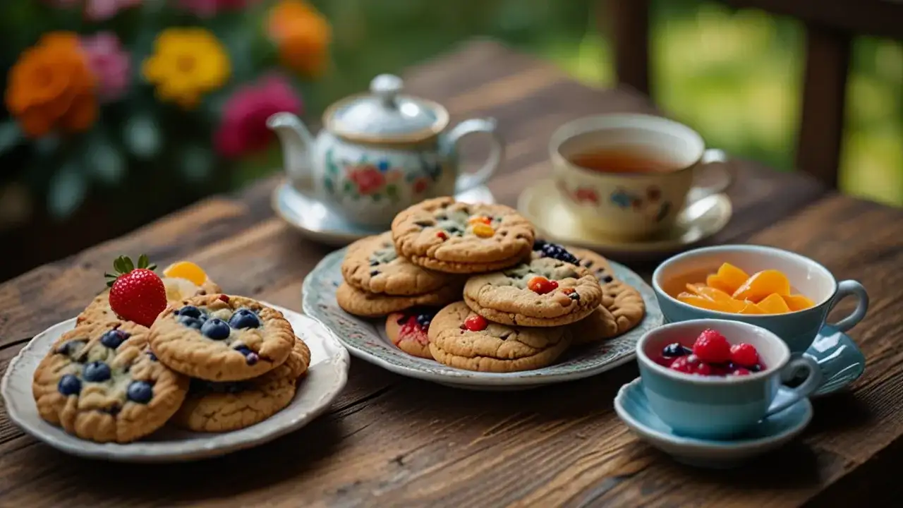 Przepisy na pyszne ciasteczka bez czekolady: Ciastka z owocami