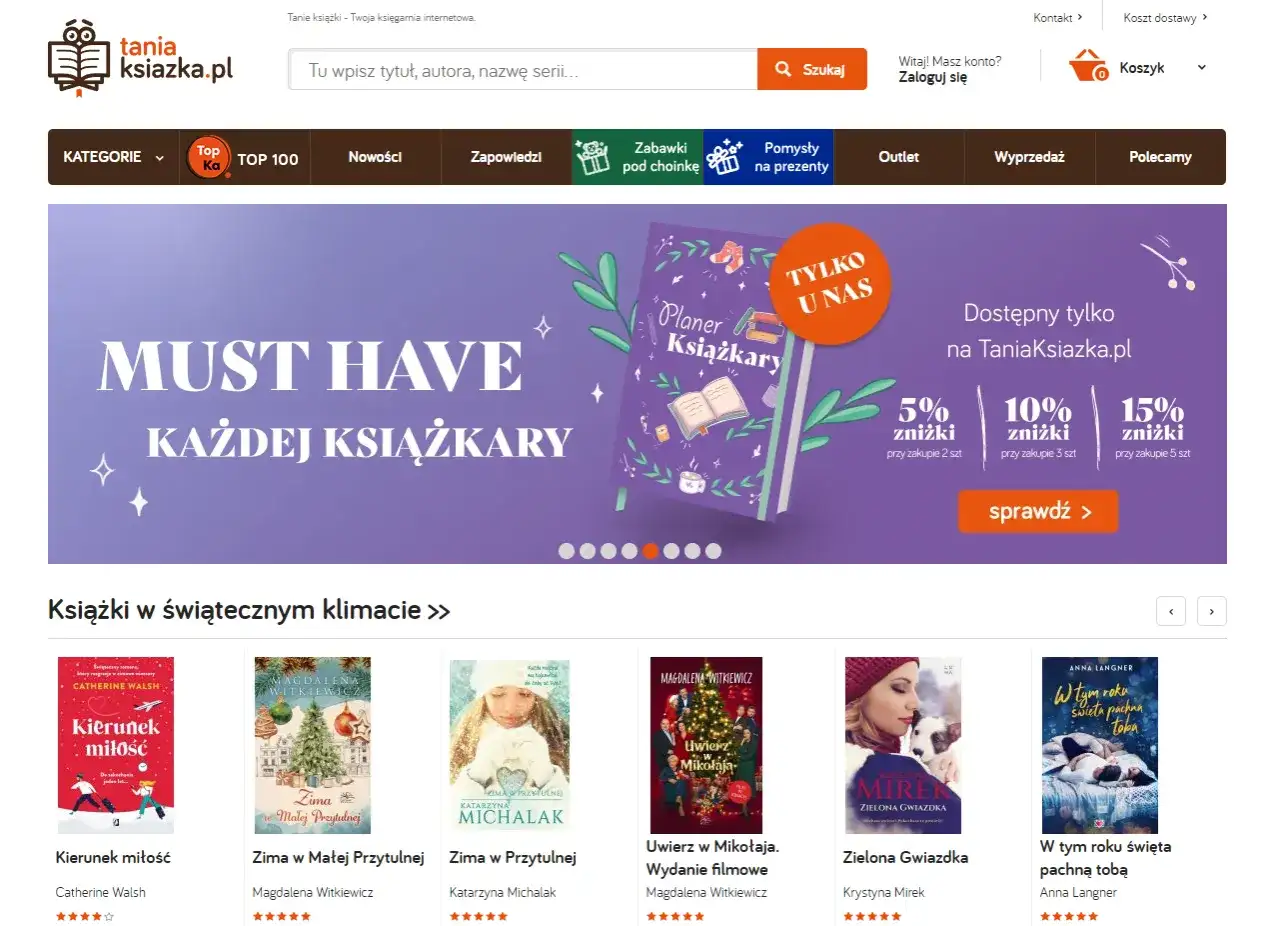 Najlepsze witryny na książki - ranking księgarni internetowych w Polsce