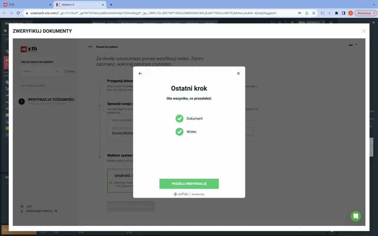 XTB: Jak prawidłowo przesłać skan dowodu do weryfikacji konta