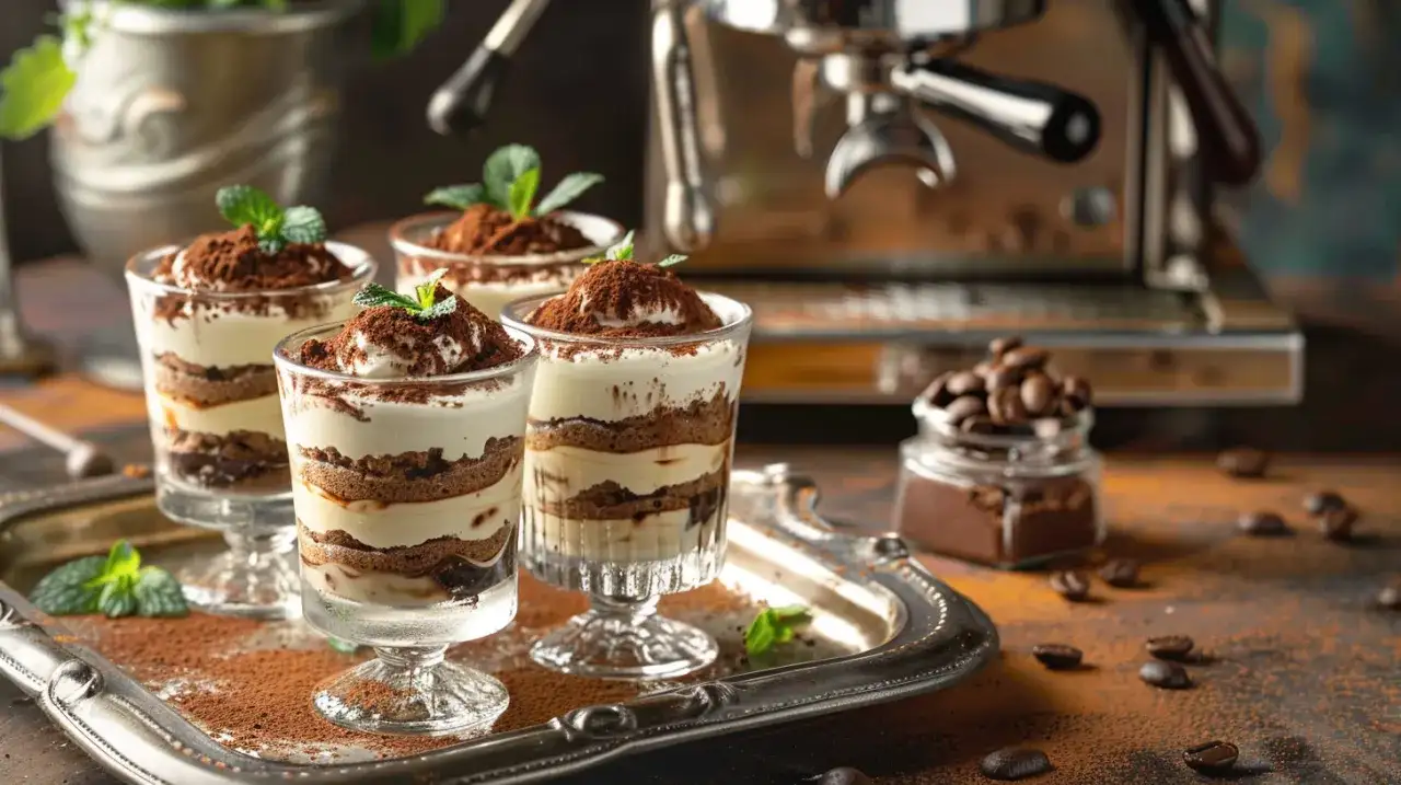 Tiramisu w szklankach - elegancki deser na przyjęcie - przepis