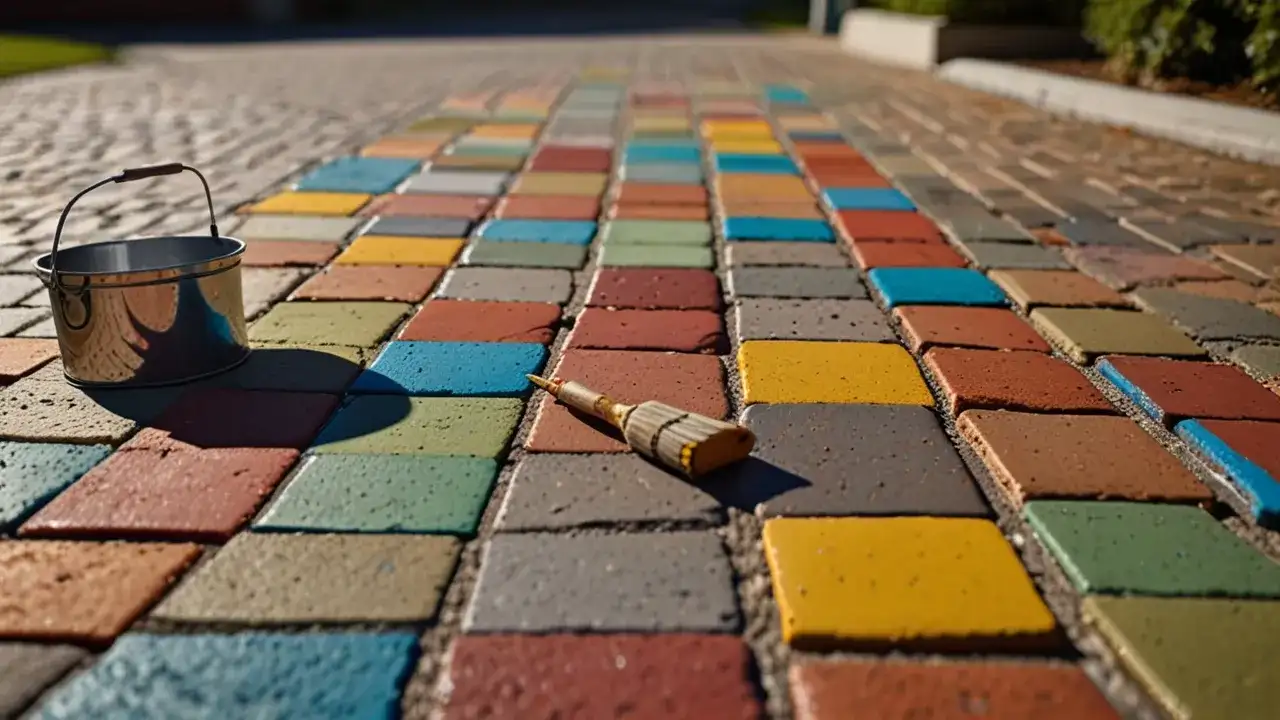 Farba do kostki brukowej: jak odnowić podjazd krok po kroku?