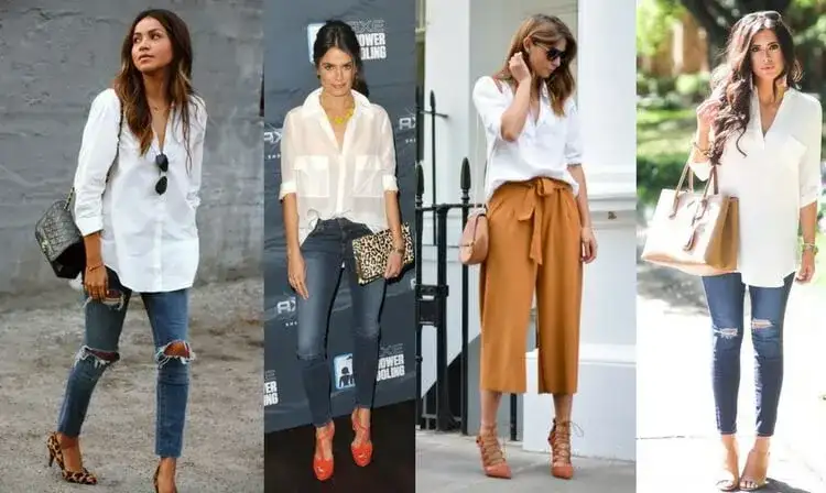 Stylizacje z białą koszulą: modne zestawy na każdą okazję bez błędów