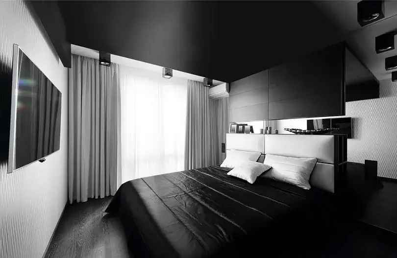 Ciemny sufit w salonie: Odważny trend w aranżacji wnętrz