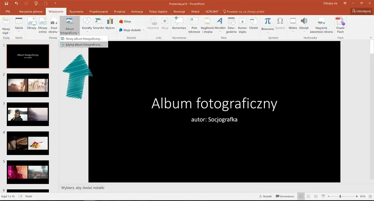 Jak zrobić album fotograficzny w PowerPoint – proste kroki i wskazówki