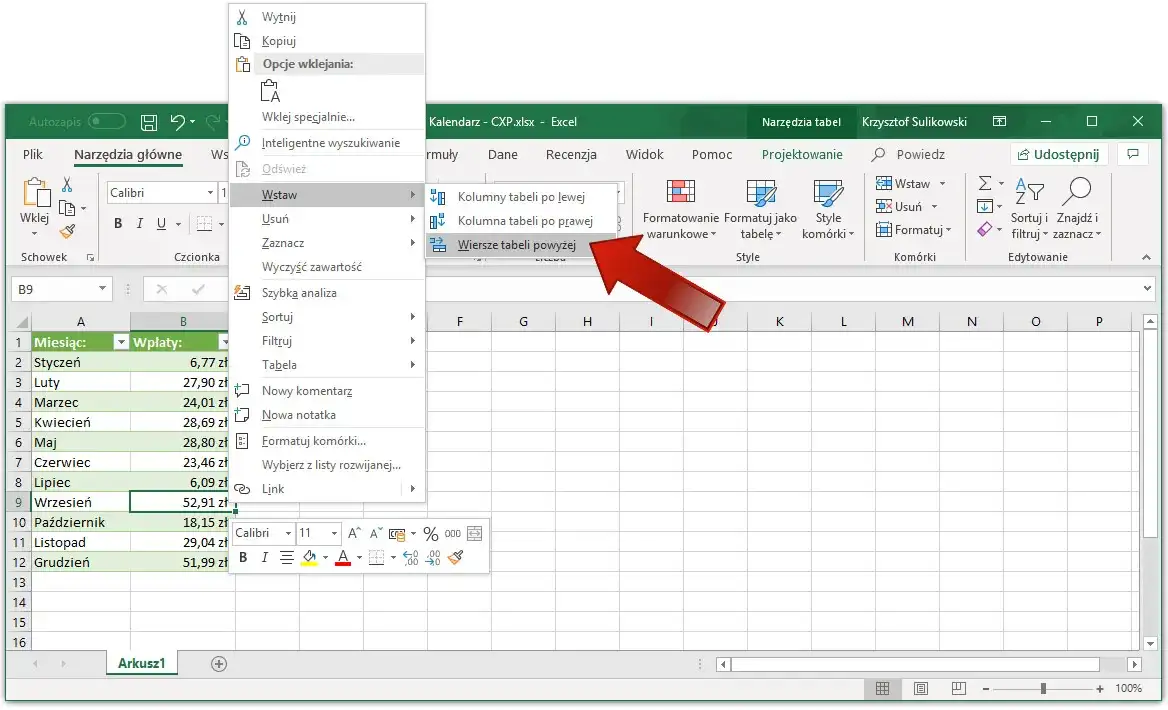 Proste sposoby jak dodać wiersz do tabeli w excelu: 3 sprawdzone metody