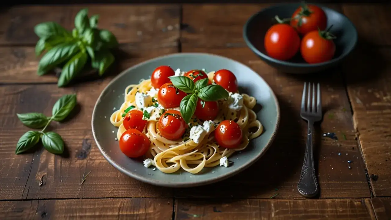 Makaron z ricottą i pomidorami: Pyszne danie na szybki, codzienny obiad