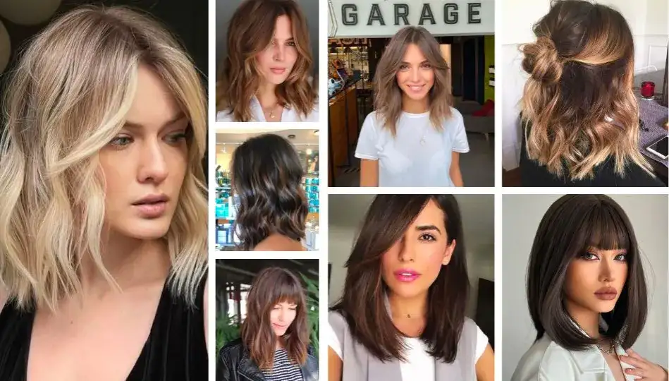 Fryzury do ramion z grzywką na bok -Najmodniejsze i najładniejsze fryzury 2025