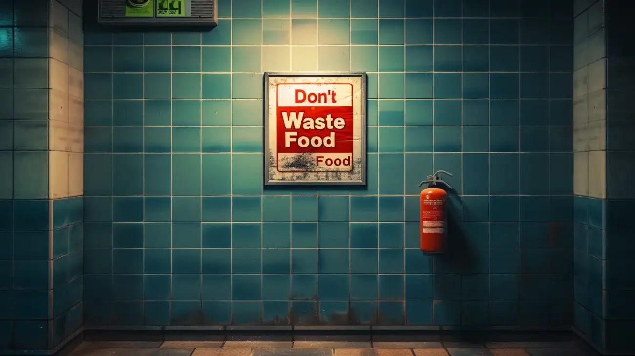 Nie marnuj jedzenia - plakat promujący świadome zakupy