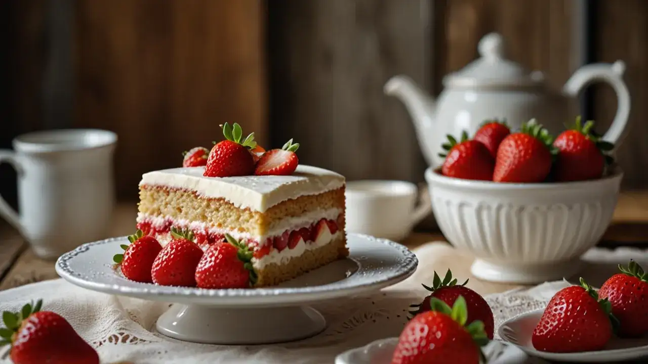 Jak zrobić domowe ciasto z truskawkami i śmietaną: Przepis na soczyste ciasto
