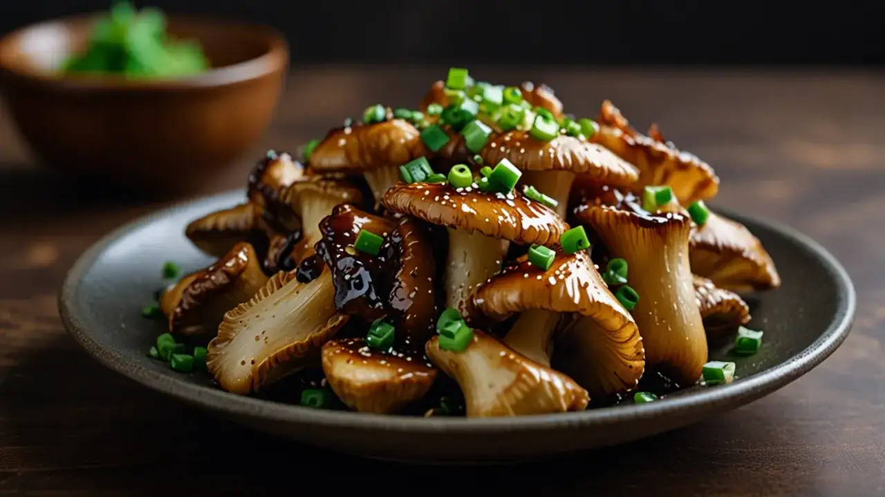 Boczniaki w sosie sojowym - prosty przepis na pyszne danie