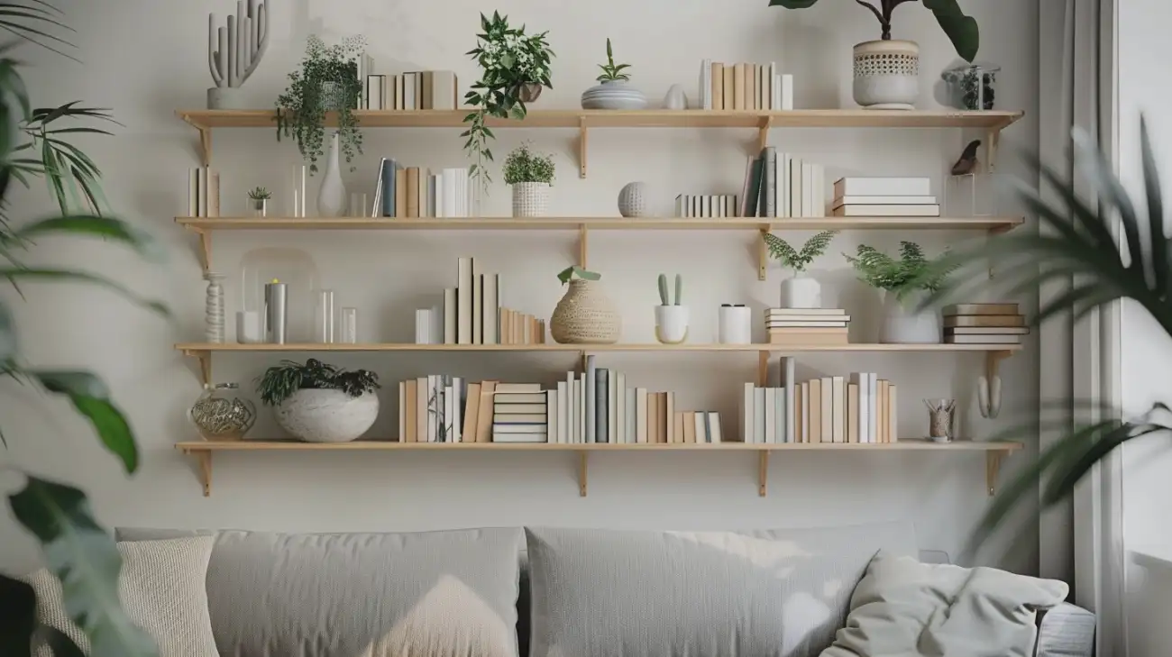 Aranżacja półek ściennych: 7 pomysłów na dekorację ścian