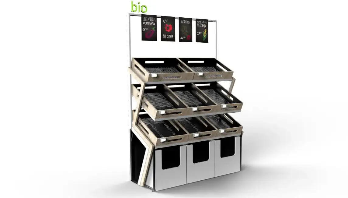 Regały warzywne: funkcjonalne rozwiązania dla sklepów spożywczych