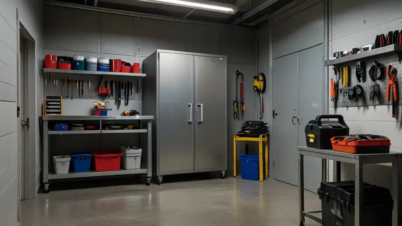Metalowa szafa do garażu – Funkcjonalność, trwałość i praktyczne rozwiązania