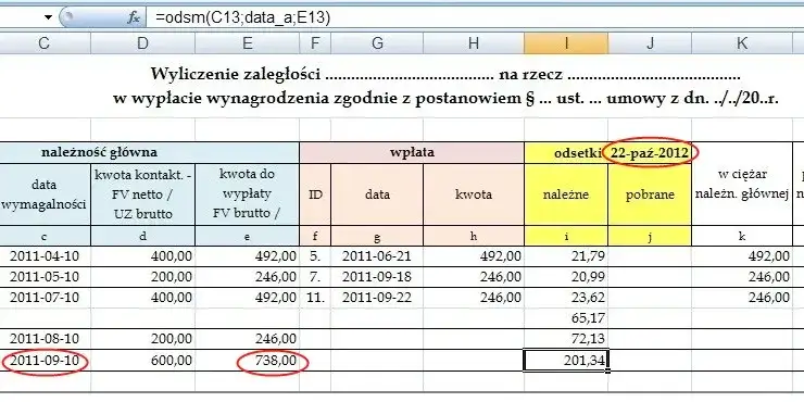 Prosty sposób jak obliczyć odsetki ustawowe w Excelu: najlepszy poradnik
