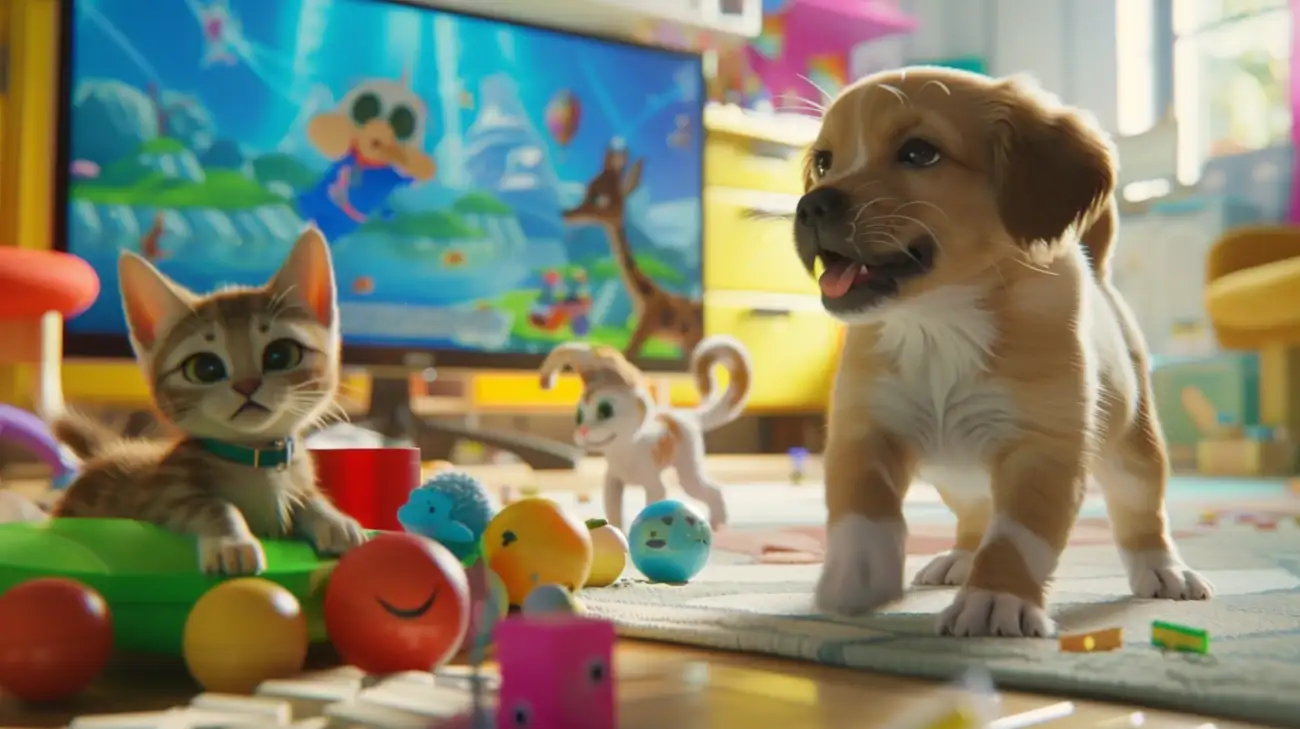 Gry z kotami i psami -  Idealna zabawa dla dzieci z gatunku