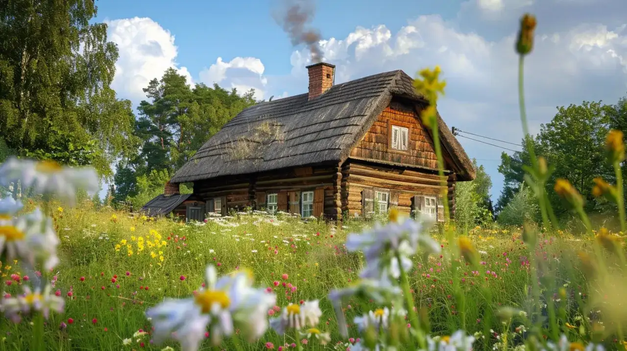 Wiejska chata: Urok i tradycja polskiego budownictwa ludowego