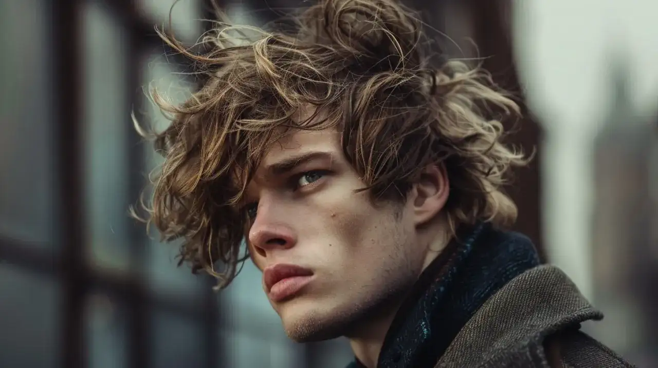 Fryzura półdługa męska - Stylizacje półdługich męskich fryzur